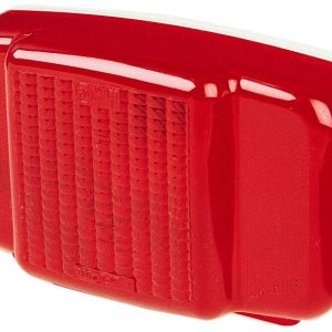 Peterson Mfg Trailer Light, Stop/ Turn/ Tail Light, Incandescent Bulb, Rounded, Red Lens, 8-13/16 Inch X 5-1/16 Inch, Non-Submersible – V457L