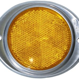 Peterson Mfg Reflector, Amber Lens, 3 Inch Round, Aluminum Housing, Mounts with 2 Screws – V472A
