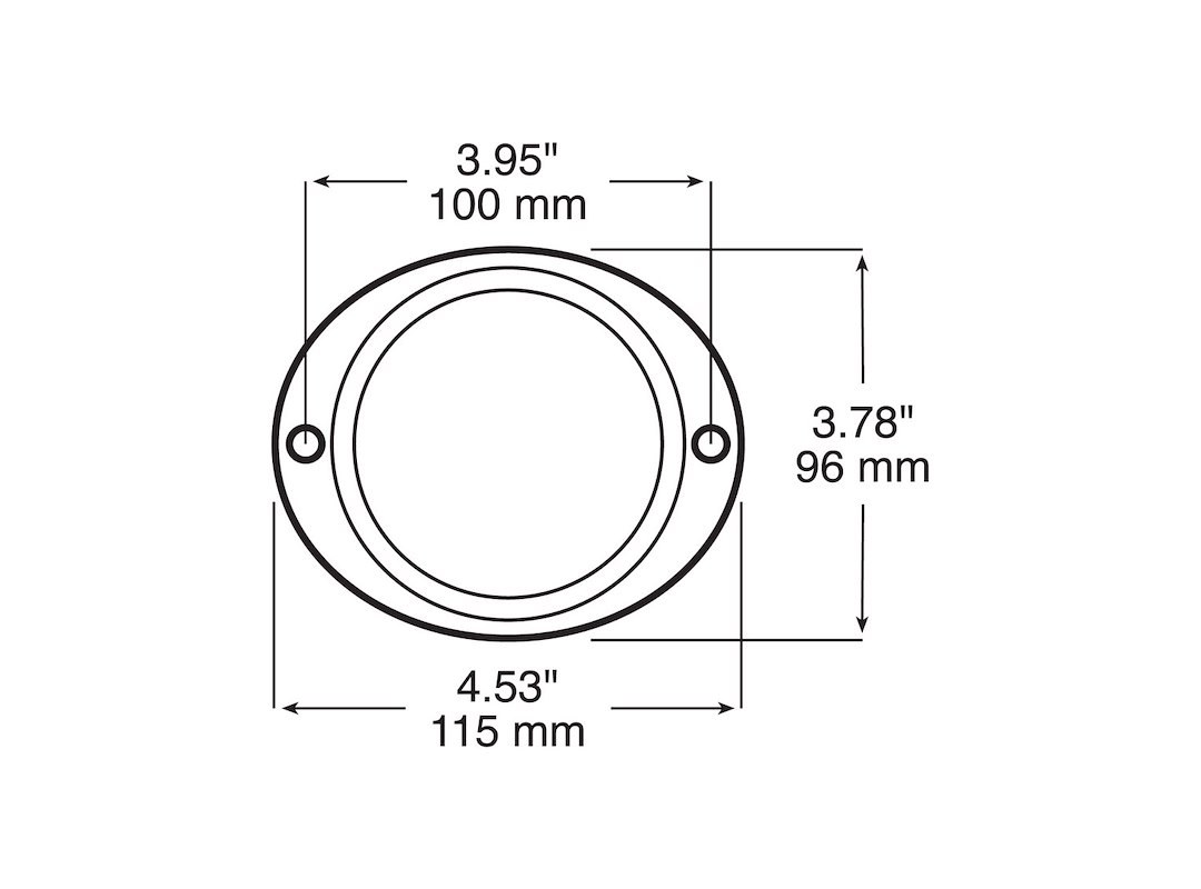Peterson Mfg Reflector, Amber Lens, 3 Inch Round, Aluminum Housing, Mounts with 2 Screws – V472A