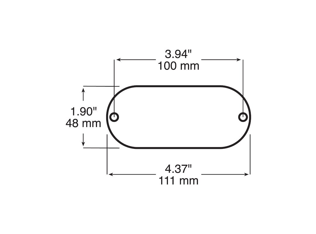 Peterson Mfg Reflector, Quick Mount, Amber Lens, 4-3/8 Inch Length X 1-7/8 Inch Height Oblong, Without Housing, Adhesive Backing – V480A