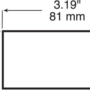 Peterson Mfg Reflector, Quick Mount, Red Lens, 3-1/8 Inch Length X 1-3/8 Inch Width Rectangular, Without Housing, Adhesive Backing – V483R