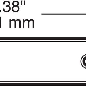 Peterson Mfg Reflector, Amber Lens, 4-3/8 Inch Length X 1-1/8 Inch Width Rectangular, Without Housing, Mounts with 2 Screws – V487A