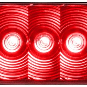 Peterson Mfg Trailer Light, Stop/ Turn/ Tail Light, For Over 80 Inch Width Vehicle Applications, 7 LED, Oval Shape, Red – V821KR-7