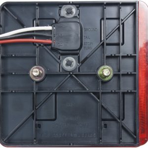 Peterson Mfg Trailer Light, Stop/ Turn/ Tail Light, 6/7 LED, Red, 4.61 Inch Width X 1.8 Inch Height, With License Light, Submersible – V844L