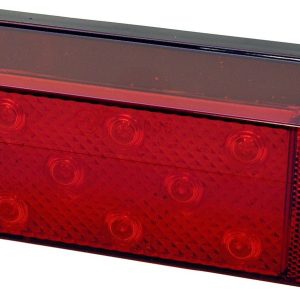 Peterson Mfg Trailer Light, Stop/ Turn/ Tail Light, LED, Rectangular, Red Lens, 7.94 Inch X 2.88 Inch – V856L