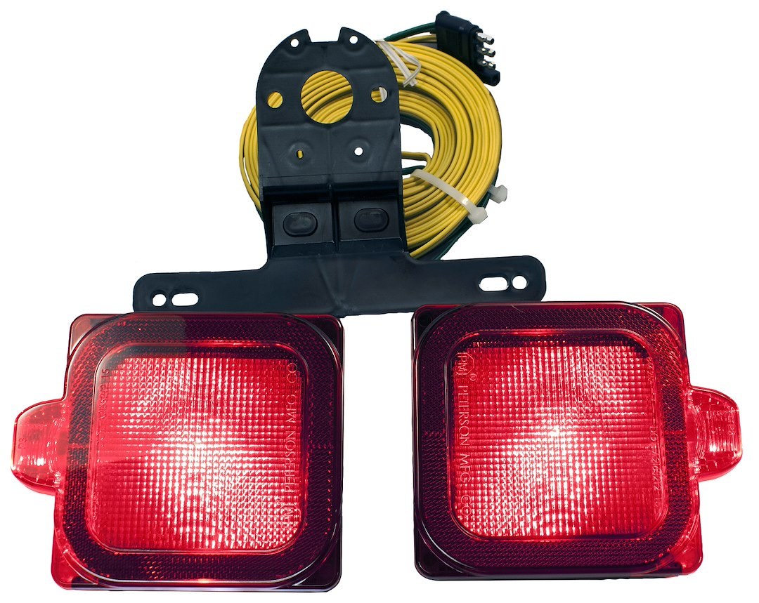 Peterson Mfg Trailer Light Kit, Tail Light, LED, Can Be Submerged IN Water, Square – V944