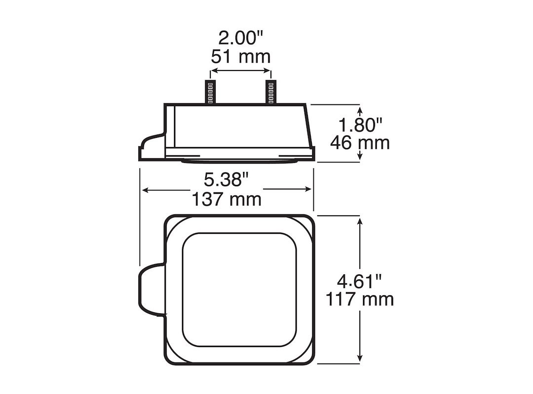 Peterson Mfg Trailer Light Kit, Tail Light, LED, Can Be Submerged IN Water, Square – V944