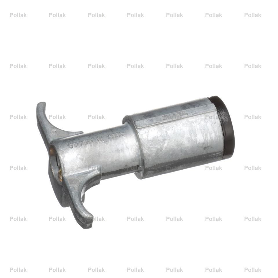Pollak Trailer Wiring Connector, Trailer Side, 6-WAY Round Plug Side, Without Cable Guard, Die Cast Housing, Bulk – 11-604E