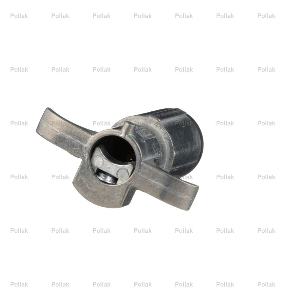 Pollak Trailer Wiring Connector, Trailer Side, 6-WAY Round Plug Side, Without Cable Guard, Die Cast Housing, With 4 Color Retail Bag – 11-604EP