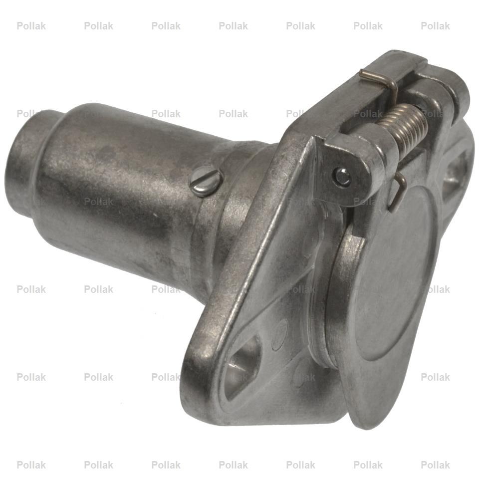 Pollak Trailer Wiring Connector, Vehicle Side, 6 Way Socket, Concealed Terminals, Die Cast Housing – 11-609