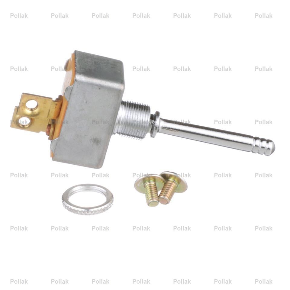 Pollak Multi Purpose Switch, 12 Volt DC, 50 Amp, Toggle, 2 Position, On-Off, Non-Lighted, 1-1/2 Inch Chrome Plated Handle – 34-213P