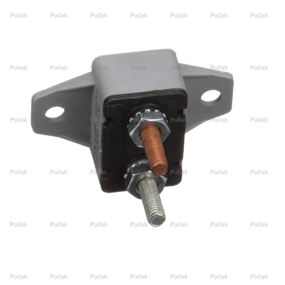 Pollak Circuit Breaker, Type I, 20 Amp/ 12 Volt DC, Single Pole Thermal Type, Plastic Cover, Automatic Reset, With 90 Mounting Bracket – 54-220PL