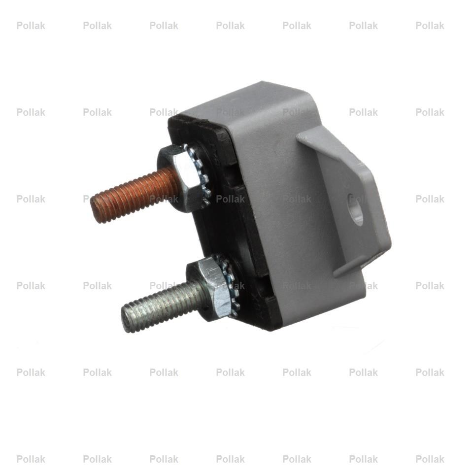 Pollak Circuit Breaker, Type I, 20 Amp/ 12 Volt DC, Single Pole Thermal Type, Plastic Cover, Automatic Reset, With 90 Mounting Bracket – 54-220PL