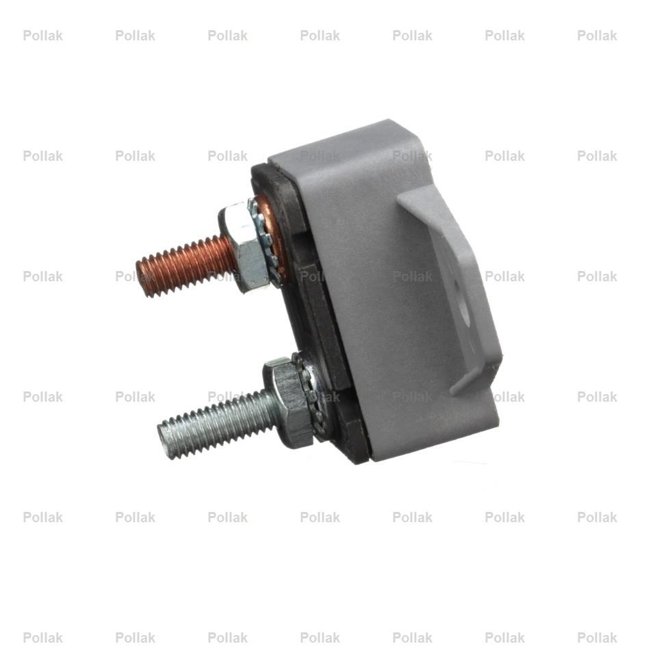 Pollak Circuit Breaker, Type I, 30 Amp/ 12 Volt DC, Single Pole Thermal Type, Plastic Cover, Automatic Reset, With 90 Mounting Bracket – 54-230PL