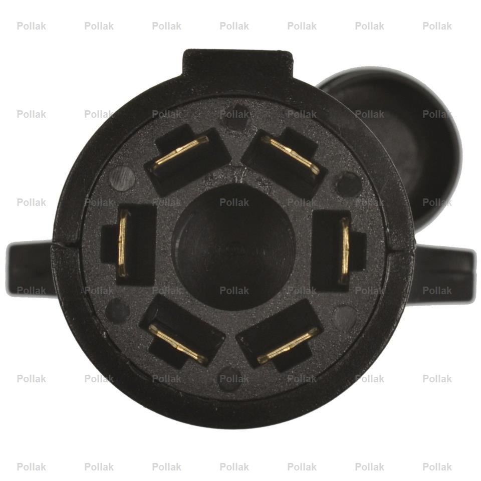 Pollak Trailer Wiring Connector Adapter, Pollak® Pro™, 7-Blade Vehicle to 6-POLE Round Trailer Adapter, Non-Corrosive Nylon Shell/ Insert – 7WB-119V
