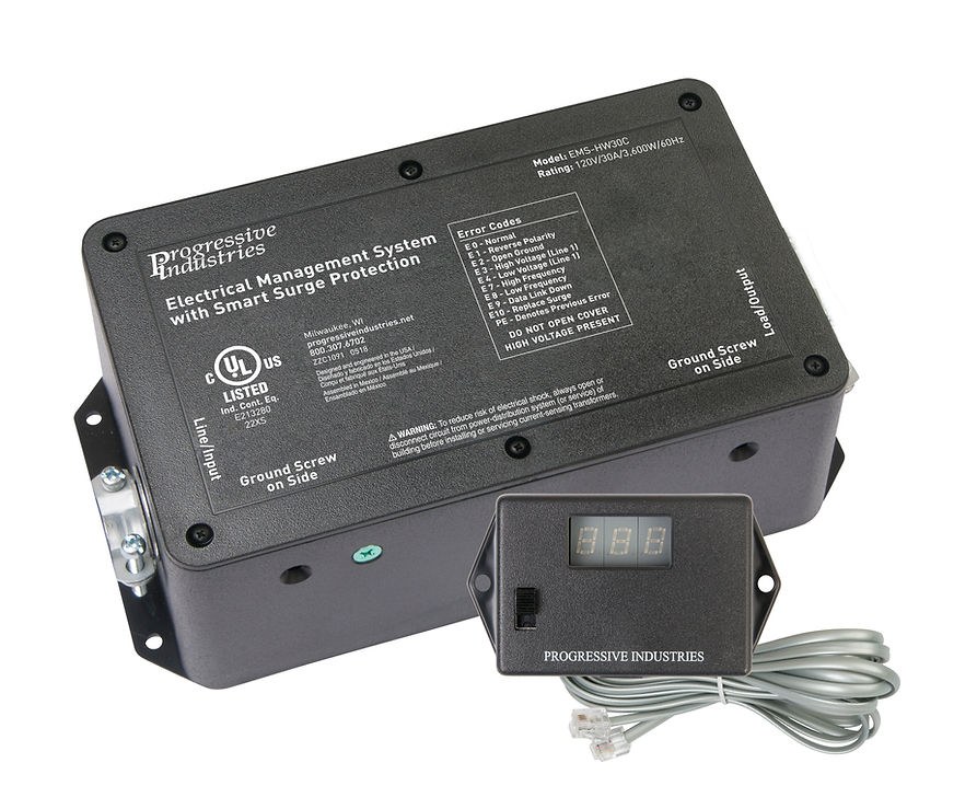 Progressive Surge Protector, Protect from Damaging Low/ High Voltage Levels and Power Surges When Connected to AC Power Supply – EMS-HW30C