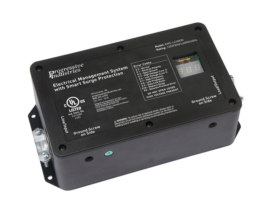 Progressive Surge Protector, Protect from Damaging Low/ High Voltage Levels and Power Surges When Connected to AC Power Supply – EMS-LCHW30