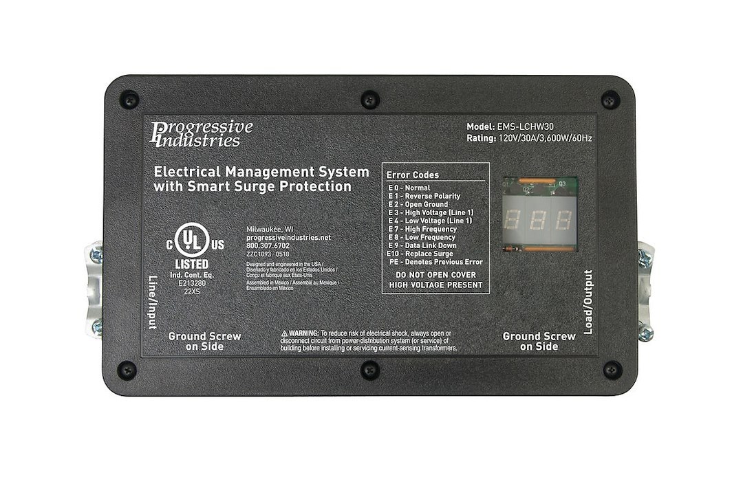 Progressive Surge Protector, Protect from Damaging Low/ High Voltage Levels and Power Surges When Connected to AC Power Supply – EMS-LCHW30