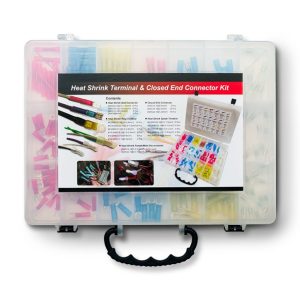 Pertronix Wire Terminal End, Heat Shrink Terminal Kit, 165 Pieces, Ring and Spade Terminals, Butt Connectors, Female and Male Disconnects – A2011