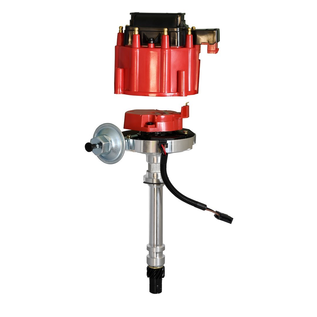 Pertronix Distributor, Flame-Thrower ®, For Use with Chevrolet Small Block/ Big Block V8 Engine, Magnetic Trigger – D1061