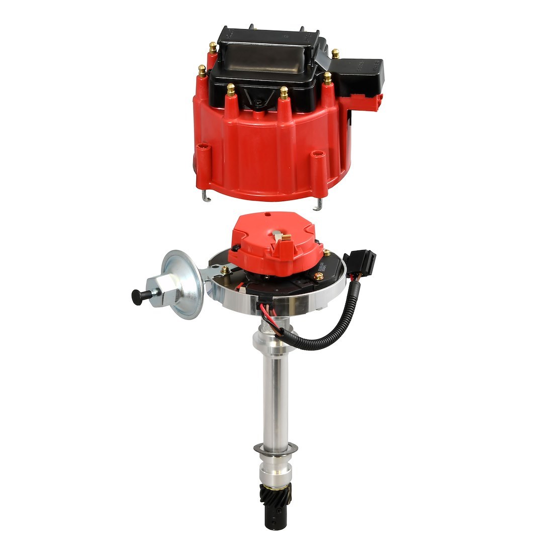 Pertronix Distributor, Flame-Thrower ®, For Use with Chevrolet Small Block/ Big Block V8 Engine, Magnetic Trigger – D1061