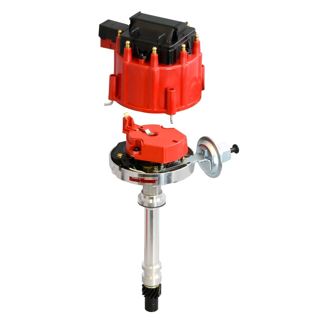 Pertronix Distributor, Flame-Thrower ®, For Use with Chevrolet Small Block/ Big Block V8 Engine, Magnetic Trigger – D1061