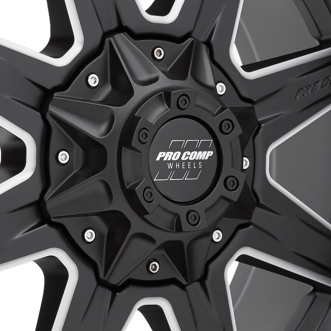 Pro Comp Whl Wheel, Quick 8 Series, 20 Inch Diameter X 9.50 Inch Width, 5 X 150 Millimeter/ 5 X 5.91 Inch Bolt Pattern – 5148-295550
