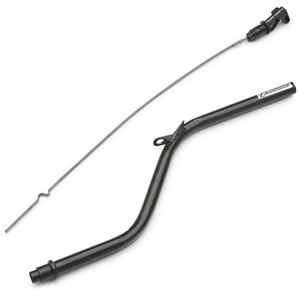 Proform Auto Trans Dipstick, For Ford C4 Transmission, 19-1/2 Inch Length, Black Steel Tube, Locking, With Tube – 66196