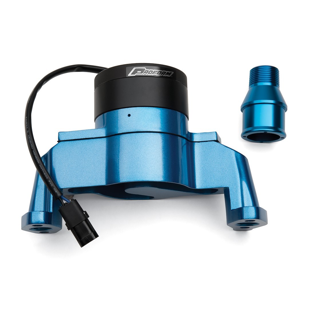 Proform Water Pump, Powder Coated Blue, Aluminum, Electric, Standard, Aluminum Fitting Included – 66225B