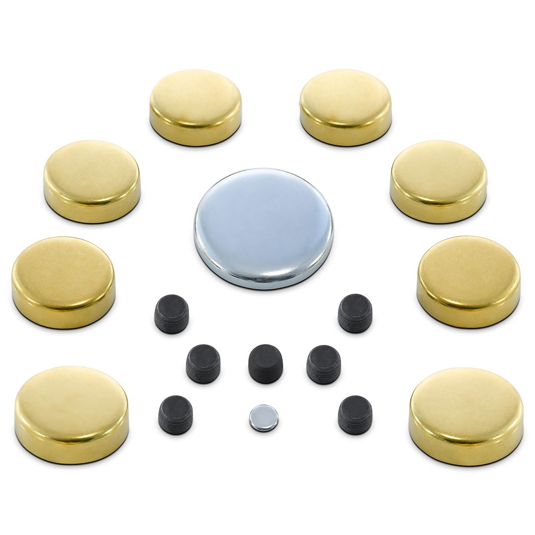 Proform Expansion Plug, For Use with Chevy Big Block Engines, Brass, Complete Set – 66552