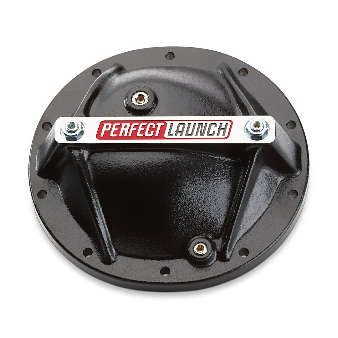 Proform Differential Cover, For Use with 8.2 Inch and 8.5 Inch GM 10 Bolt, With Girdle, With Drain Plug, Black, Aluminum – 66668
