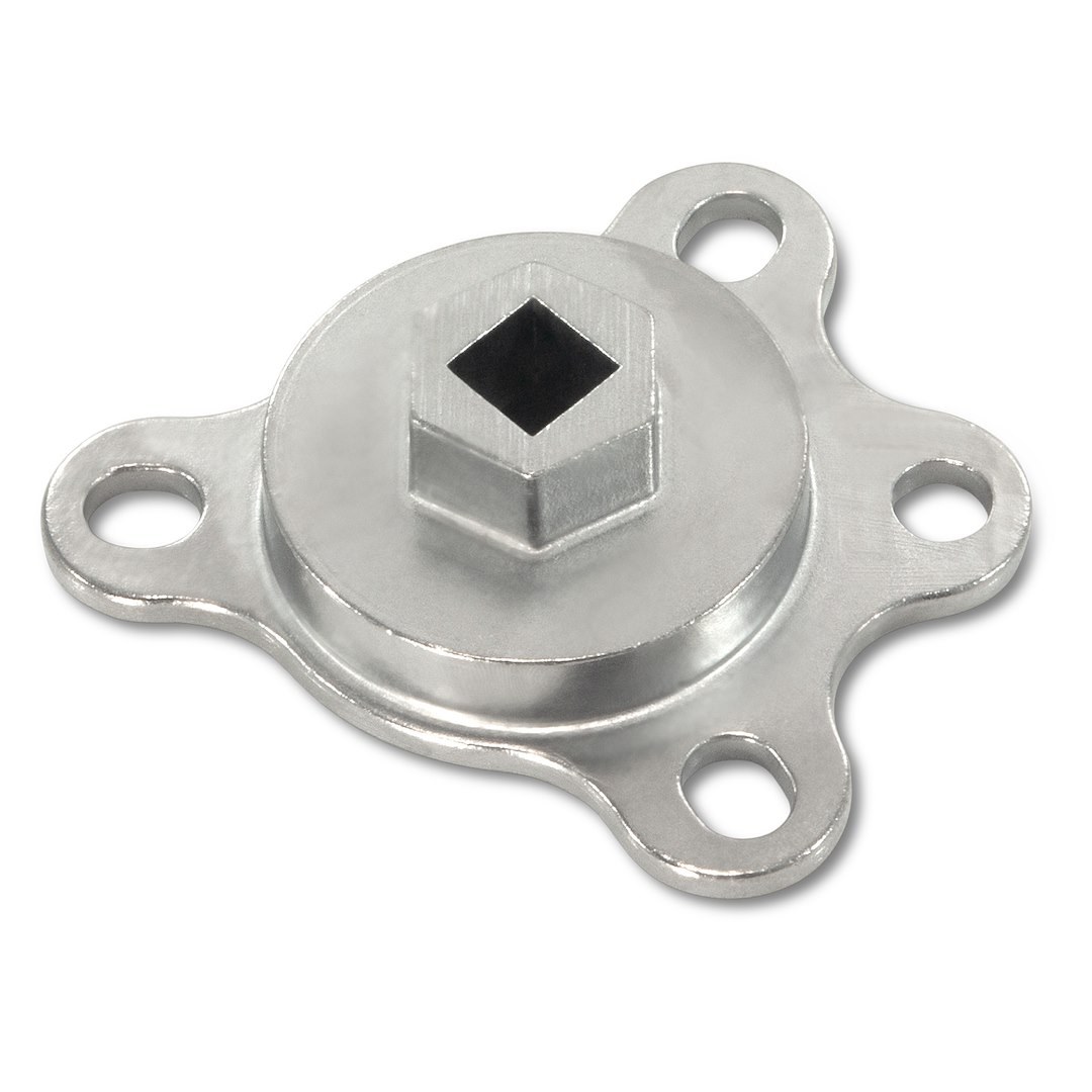 Proform Crankshaft Turning Tool, For Use on Chevy and Ford V8 Engines, 1/2 Inch Breaker Bar or 1 Inch Socket – 66782