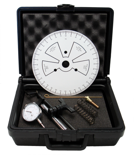 Proform Camshaft Degree Tool, For Use with Cylinder Heads on the Engine, 9 Inch Diameter Wheel, White Face – 66787