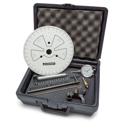 Proform Camshaft Degree Tool, For Use with Cylinder Heads on the Engine, 9 Inch Diameter Wheel, White Face – 66787
