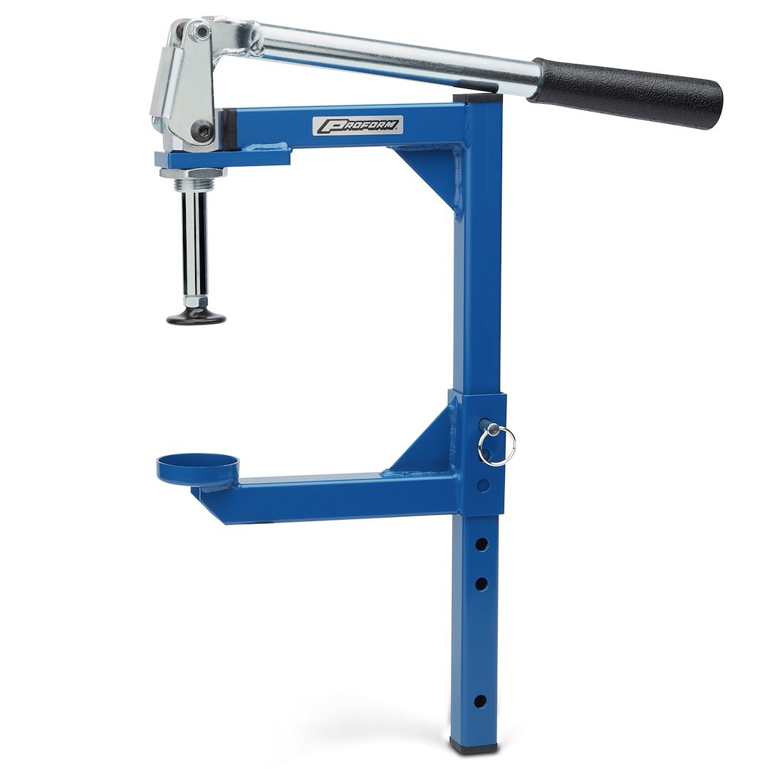 Proform Valve Spring Compressor, Universal, With Cylinder Heads on Work Stand, Manual Press – 66832