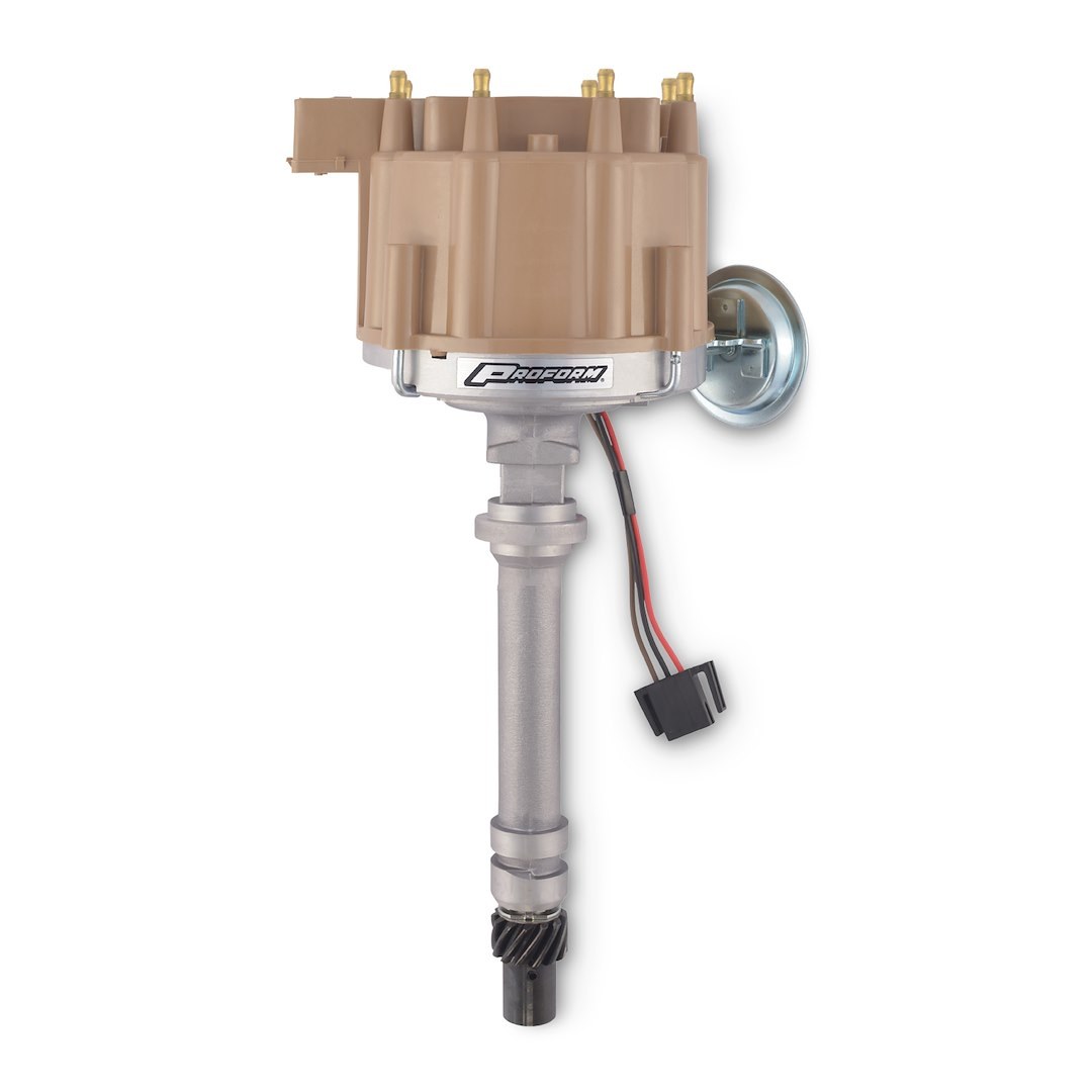 Proform Distributor, Fits Small Block and Big Block Chevy, With Ignition Module, Vacuum Advance, Hardened Steel Gear – 66940