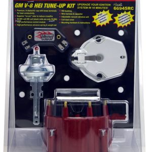 Proform Distributor Cap and Rotor Kit, Fits GM V8 Distributors, No Arc Rotor, Hei Cap, Without Wire Retainer, Bolt on, Hei Style Posts – 66945RC