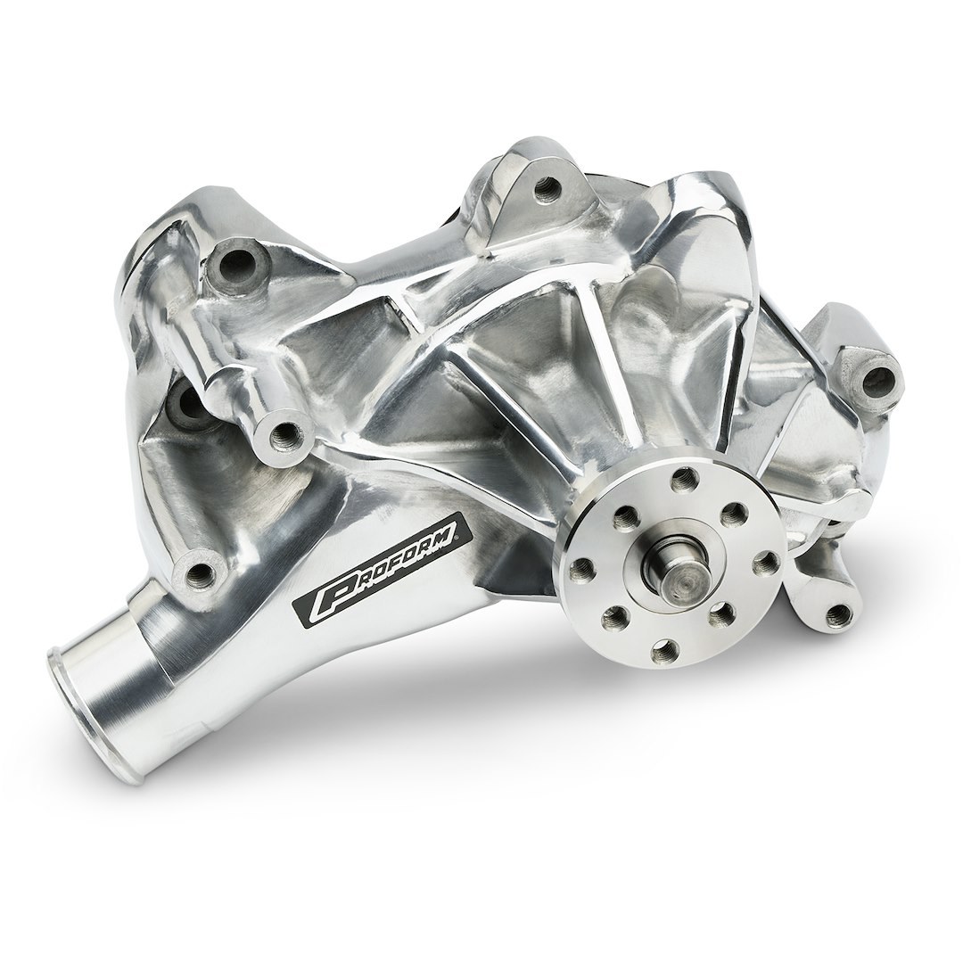 Proform Water Pump, Long Style, Polished, Aluminum, Mechanical, Standard – 67264