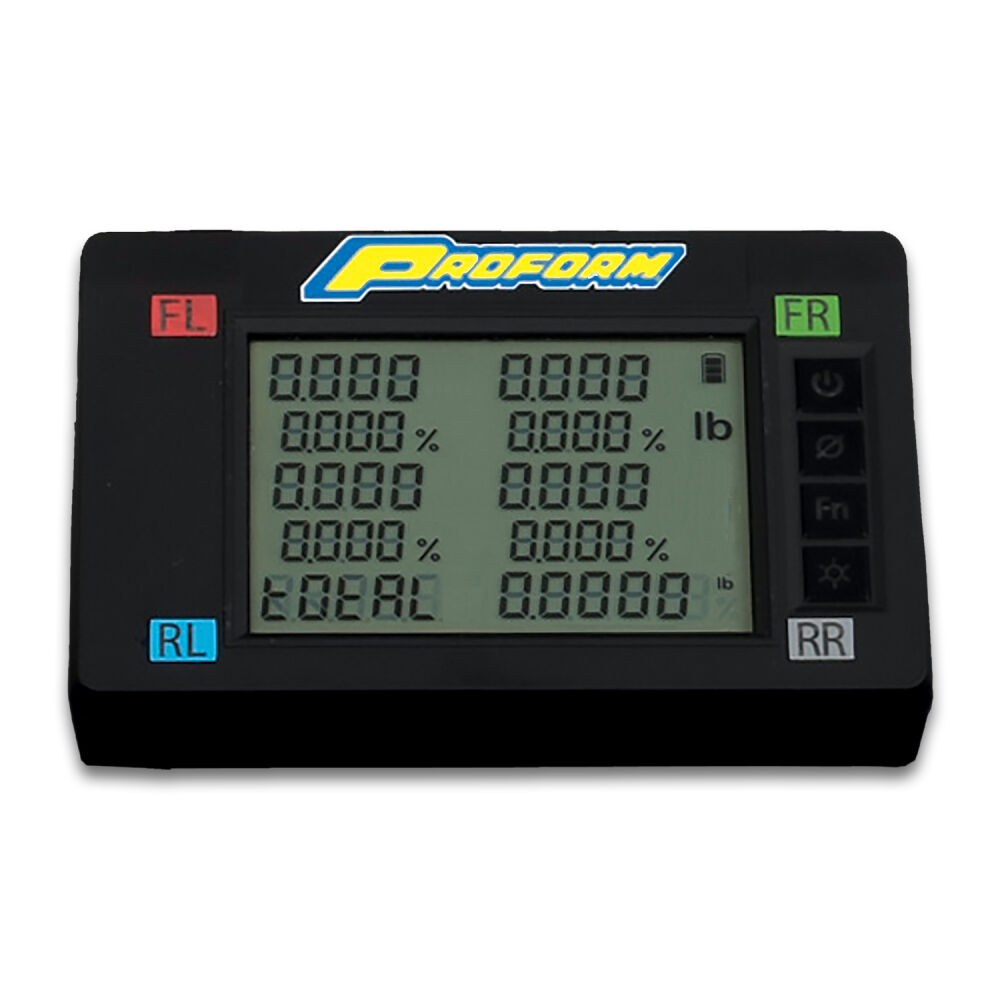 Proform Vehicle Scale, 1750 Pounds Per Pad for a Total Capacity of 7000 Pounds, Each Scale Pad 15 Inch Length 15 Inch Width – 67644