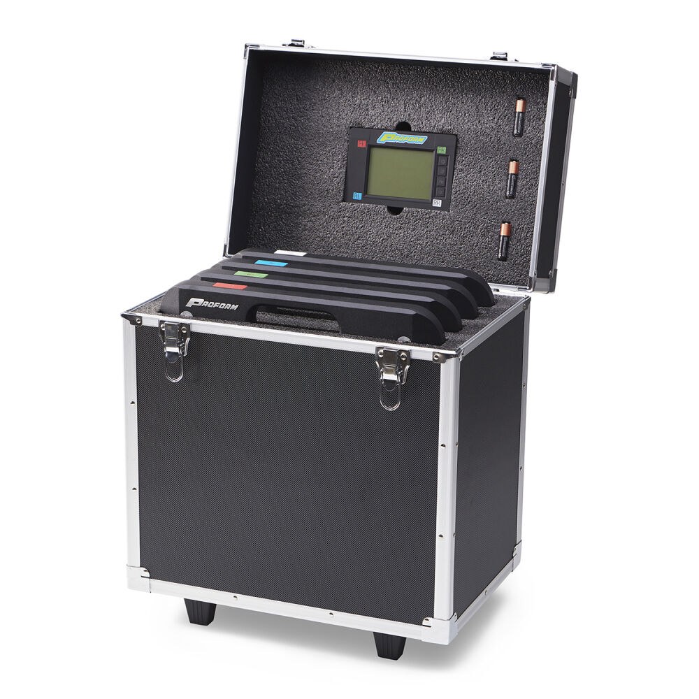 Proform Vehicle Scale, 1750 Pounds Per Pad for a Total Capacity of 7000 Pounds, Each Scale Pad 15 Inch Length 15 Inch Width – 67644