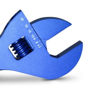 Proform AN Fitting Wrench, 3 AN Through 20 AN, Blue, Aluminum, Set of 2 – 67729