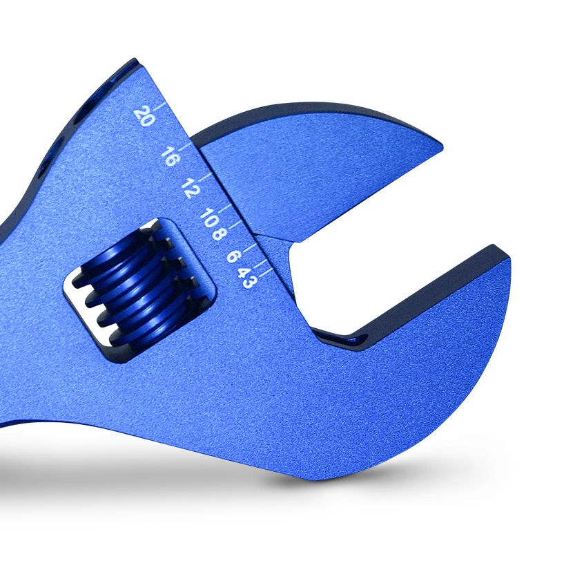 Proform AN Fitting Wrench, 3 AN Through 20 AN, Blue, Aluminum, Set of 2 – 67729