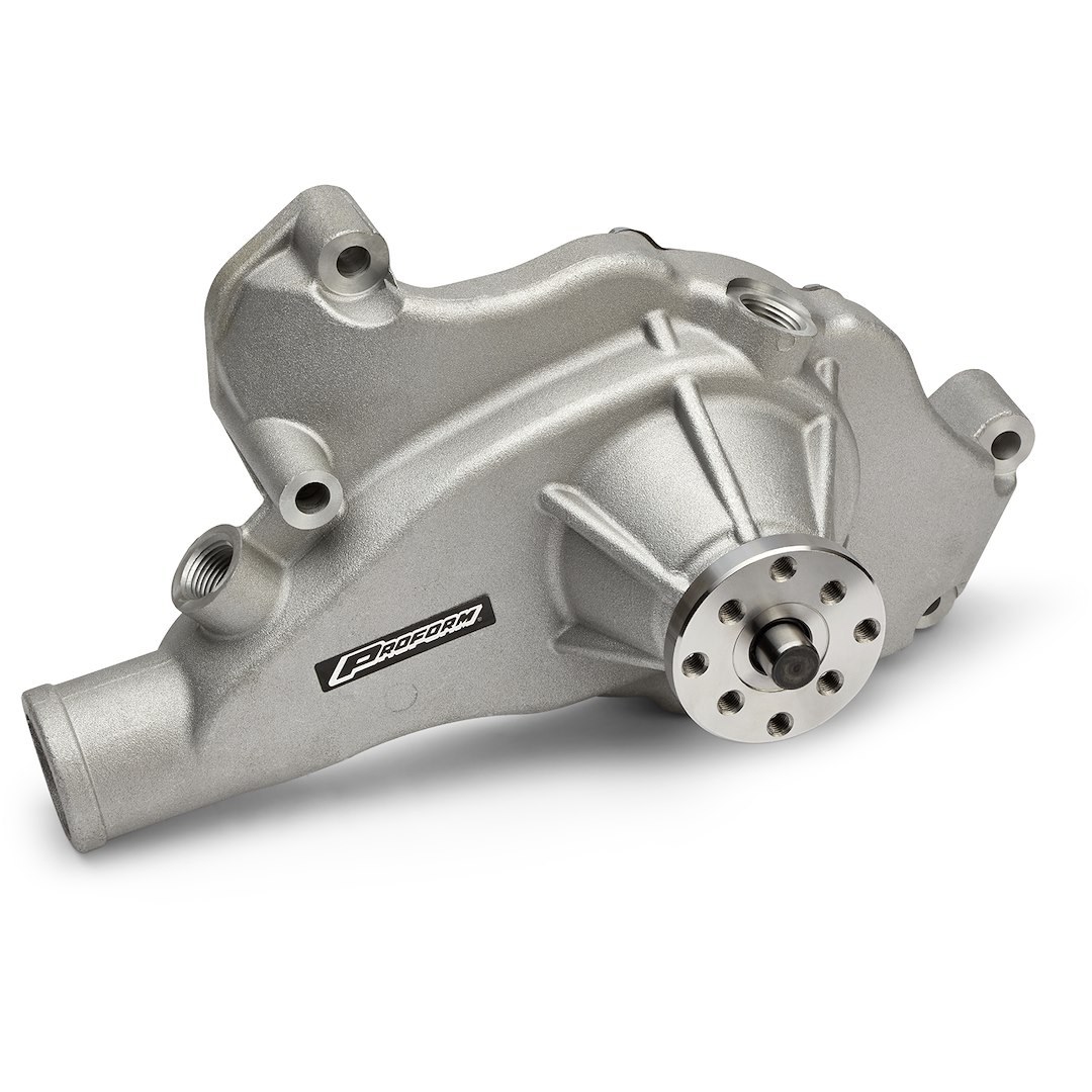Proform Water Pump, For Use with Big Block Chevy Engines, Short, High Flow, Satin, Aluminum – 68243