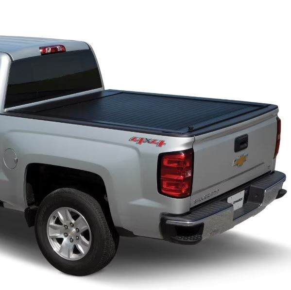Pace Edwards Tonneau Cover, Jackrabbit ®, Manual Retractable, Lockable Using Tailgate Handle Lock, Black, Armortek Coated Aluminum – JRCA27A58