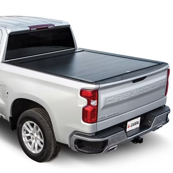Pace Edwards Tonneau Cover, Bedlocker®, Power Retractable, Lockable Using Tailgate Handle Lock, Black Matte, Aluminum – M-BLFA05A28