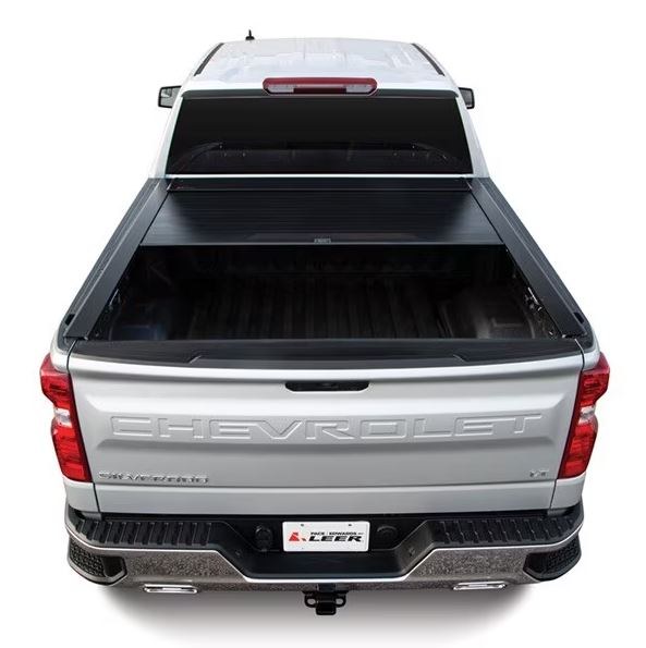 Pace Edwards Tonneau Cover, Bedlocker®, Power Retractable, Lockable Using Tailgate Handle Lock, Black Matte, Aluminum – M-BLFA05A28