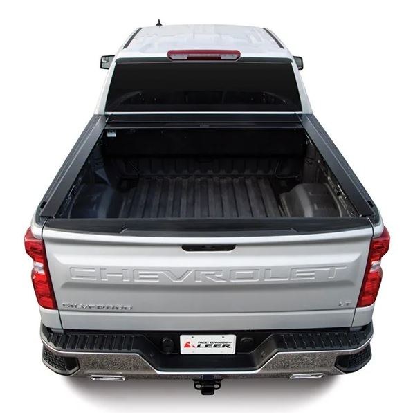 Pace Edwards Tonneau Cover, Bedlocker®, Power Retractable, Lockable Using Tailgate Handle Lock, Black Matte, Aluminum – M-BLFA18A44