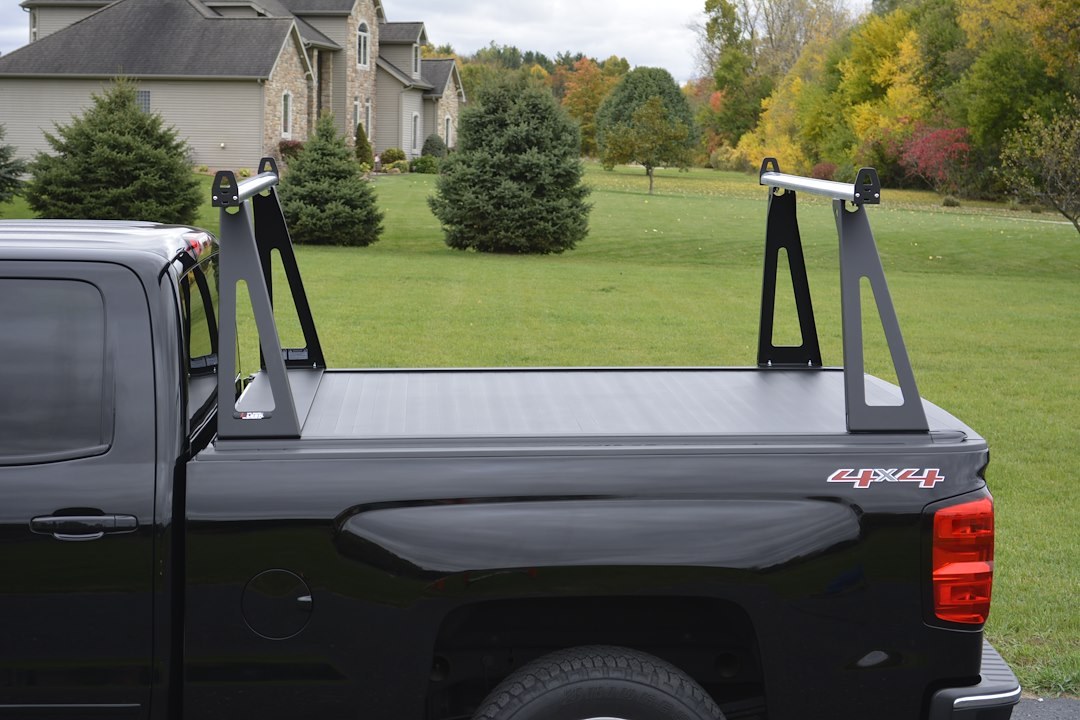 Pace Edwards Ladder Rack, MR400 Mid-Rise Series, 1000 Pounds Static Capacity/ 400 Pounds Dynamic Capacity, Tonneau Cover Rail Mount – MRF0103