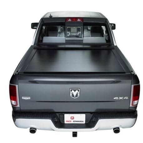 Pace Edwards Tonneau Cover, Switchblade Metal, Manual Retractable, Non-Lockable, Black, Aluminum – SMFA31A62