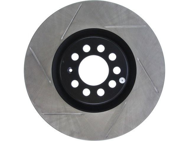 Stop Tech Brake Rotor, Sportstop ® Slotted, Silver E-Coated, Alloy, Single – 126.33062SR